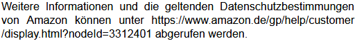 Datenschutzbestimmungen zu Einsatz und Verwendung von Funktionen des Amazon-Partnerprogramms 3 Datenschutzbestimmungen zu Einsatz und Verwendung von Funktionen des Amazon-Partnerprogramms 3