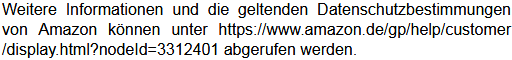 Datenschutzbestimmungen zu Einsatz und Verwendung von Funktionen des Amazon-Partnerprogramms 3